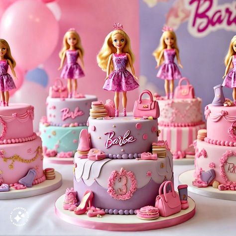 Barbie themed party dessert ideas - #BarbieCake - #BarbieThemedCake - #PinkPerfection - #CakeGoals - #BarbieParty - #SweetTreats - #CakeDecorating - #BarbieInspired - #FondantCake - #CakeArt - #BarbieFan - #CakeLove - #BarbieTheme Barbie Theme Cupcakes, Barbie Bday Cake, Barbie Bday Party Ideas, Barbie Theme Cake, Barbie Cake Ideas, Barbie Cake Birthday, Barbie Themed Birthday Party, Party Dessert Ideas, Barbie Themed Cake