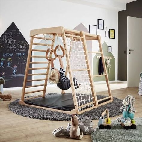 Kids Play Furniture, Wooden Playground, Toddler Boy Room Decor, Montessori Bedroom, Montessori Furniture, Baby Boy Room Decor, Toddler Room Decor, Nursery Room Inspiration, Kids Interior Room