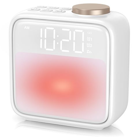 PRICES MAY VARY. [ Affordable Price 3 in 1 Alarm Clock ] Replace harsh alarms with the gentle light and soothing alarm sounds of our sunrise alarm clock. It will help you to be a morning person whatever the season! Plus, affordable price with fashion design, new addition to your bedroom. [ Wake Up Light with Sunrise simulation ] This Sleep Aid digital alarm clock is designed for everyone, especially for heavy sleepers and kids. The light clock is equipped with 2 alarms. For those desiring an ext