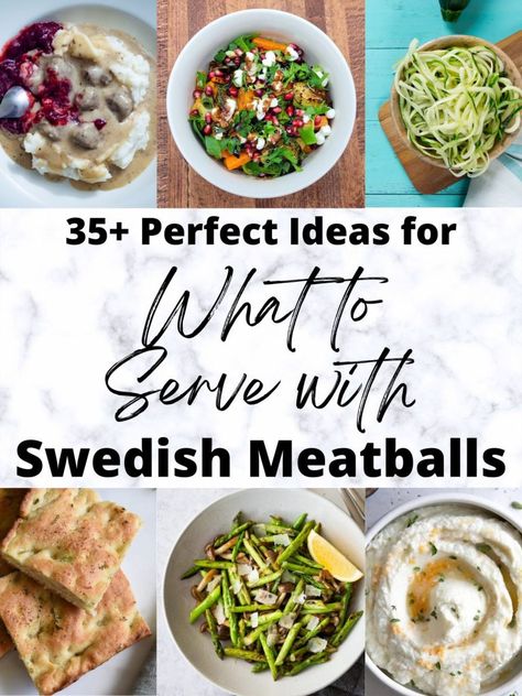 Swedish Meatball Dinner Ideas, Swedish Vegetable Recipes, Sides For Swedish Meatballs, What To Serve With Swedish Meatballs, Swedish Side Dishes, Swedish Vegetables, Swedish Salad, Meatball Side Dishes, Creamy Mashed Cauliflower