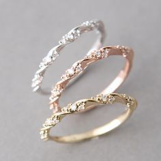 Winter Wedding Jewelry, Gold And Silver Rings, Rings Simple, Womens Engagement Rings, Wedding Rings For Women, Unique Engagement Rings, Vintage Engagement Rings, Bridal Rings, Womens Jewelry Rings