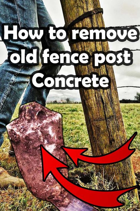 When installing fence posts you may have to remove old concrete post foundations. Fence post concrete is the most challenging and awkward buried concrete to remove. In this article I will explain how to remove old fence post concrete effectively. Fence Post Repair, Cement Sink, Concrete Fence Posts, Old Concrete, Concrete Posts, Old Fences, Fence Posts, Landscape Construction, Fence Post