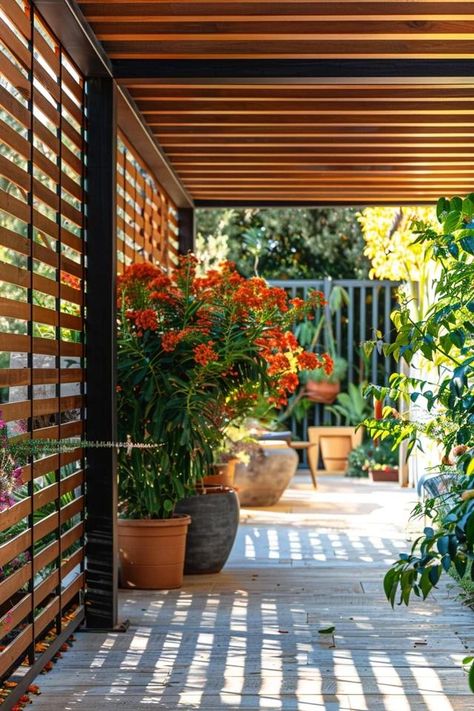 Carport Privacy Ideas for Your Peaceful Retreat Carport With Privacy Wall, Carport Transformation Living Spaces, Carport Privacy Ideas, Carport Patio Ideas, Carport Decorating Ideas, Car Port Design, Carport Privacy, Carport Makeover, Enclosed Carport