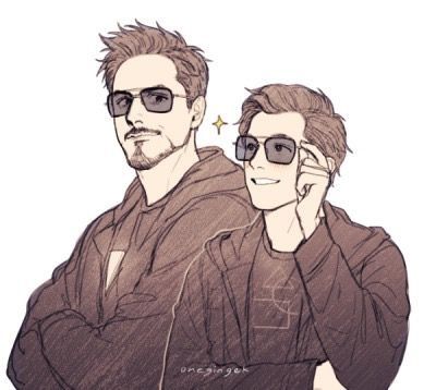 Artist: Onegingek. Tony Stark Fanart, Marvel Fanart, Image Spiderman, Karakter Marvel, Iron Man Art, Meme Comics, Marvel Drawings, Pahlawan Marvel, Marvel Fan Art