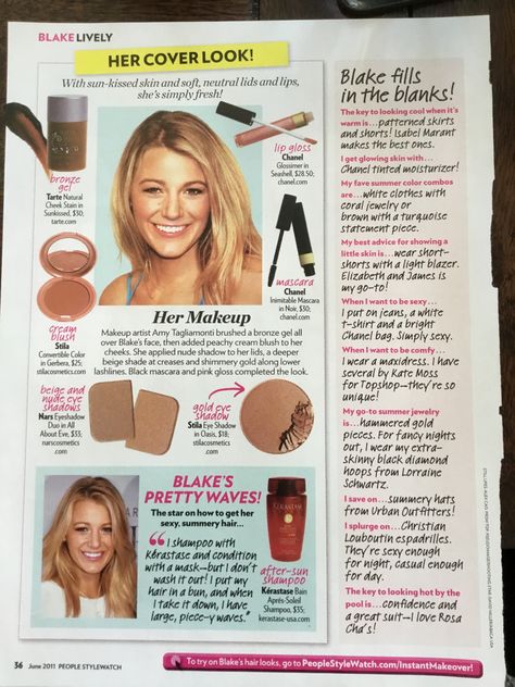 Blake Lively Makeup, Nars Duo Eyeshadow, Makeup For Summer, Makeup Magazine, Serena Van Der, Serena Van, Serena Van Der Woodsen, Hair Skin Nails, Makati