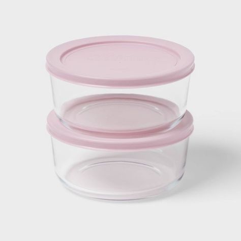 Cute Kitchen Stuff, Cute Kitchen Supplies, Clutter Room, Cute Organization, Pink Tupperware, Leftover Meals, Round Food, Minimize Clutter, Food At Home