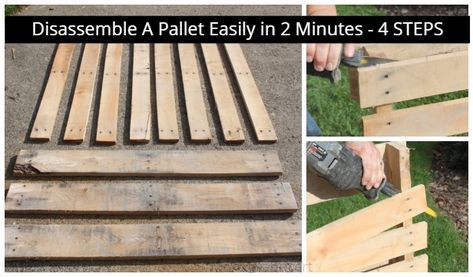 How to Disassemble A Pallet Easily Tutorial - Video Disassemble Pallet, Building With Pallets, Pallet Building, Bunny Pillow, Diy Muebles Ideas, Pallet Crates, Pallet Projects Furniture, Anna Marie, Pallet Creations