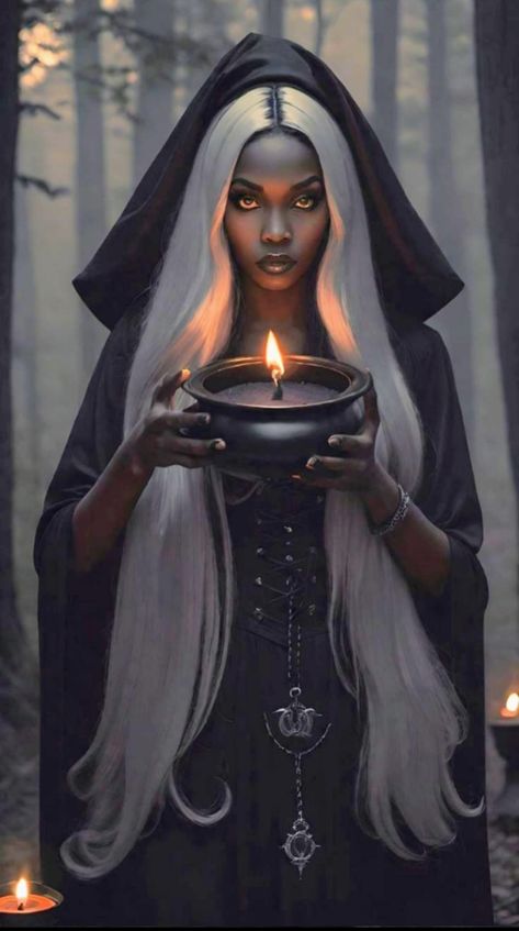 Black Lilith Goddess, Black Women Witch Aesthetic, Hecate Photoshoot, Vampire Black Woman, Beautiful Witch Goddesses, Lilith Goddess Aesthetic, Black Witch Art, Hekate Aesthetic, Black Lilith