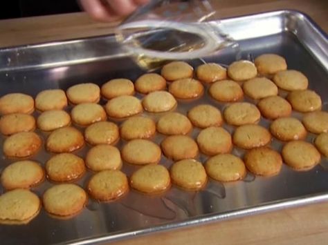 Get Vanilla Wafers Recipe from Food Network Vanilla Wafers Recipe, Vanilla Wafer Recipe, Vanilla Wafer Cake, Wafers Recipe, Brown Food, Brown Recipe, Alton Brown, Vanilla Cookies, Vanilla Wafers