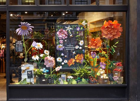 Self Preserving - Portfolio | Owen Gildersleeve Flowershop Ideas, Easter Window Display, Shop Window Ideas, Spring Window Display, Easter Window, Window Display Ideas, Summer Window, Spring Window, Shop Sign Design