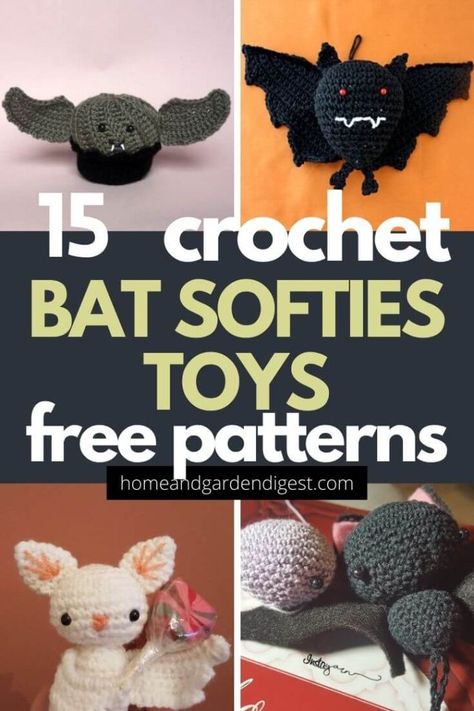 Bat Crochet Pattern Free, Crochet Bat Pattern, Amigurumi Bat, Crochet Batman, Crochet Bat, Crocheted Toys, Crochet Stitches Free, Bat Pattern, Crochet Fall