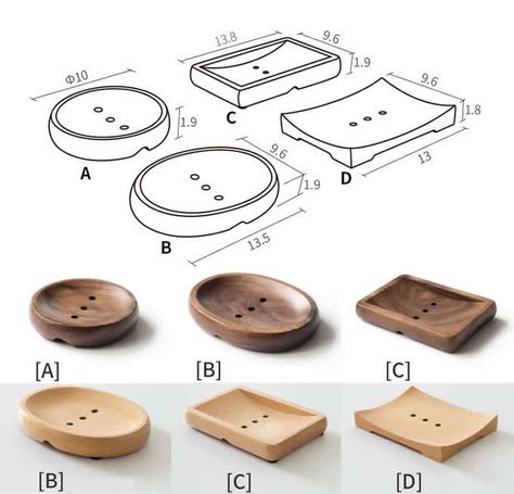 Discover Cool Stuffs And Wonderful Gift Soap Wooden Holder, Wood Soap Tray, Wooden Soap Holder, Diy Soap Tray, Soap Dish Ideas, Soap Plate, Shower Soap Dish, Diy Wood Plans, Wood Spoon Carving