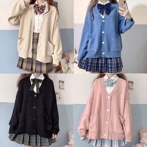 Y/n was left alone in the rain to die but Taro found her and took her… #random Random #amreading #books #wattpad Japanese Korean Fashion, School Sweater, Mode Rihanna, Plaid Jacket Women, Mode Kawaii, Jk Uniform, Student Girl, Spring Sweater, Vestidos Vintage