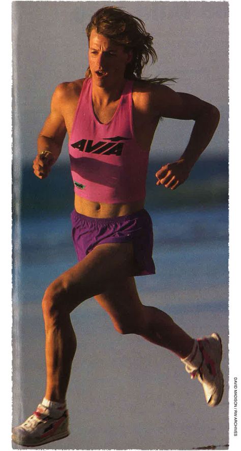 May 1990 https://www.runnersworld.com/50th-anniversary/50-years-of-dubious-running-fashion/slide/19 90s Running, Yellow Tights, Running Photos, Cropped Pink, Running In Cold Weather, Runners World, Rainbow Dress, Running Fashion, Running Tights