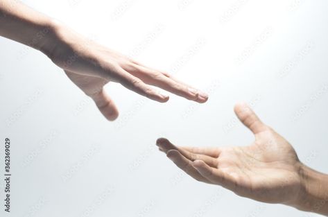 Download Two male hands reaching towards each other on isolated white background Stock Photo and explore similar images at Adobe Stock. Hands Reaching For Each Other, Hands Reaching Out, Hand Photography, Hand Reference, Body Reference Poses, Male Hands, Body Reference, Two Hands, Adobe Stock