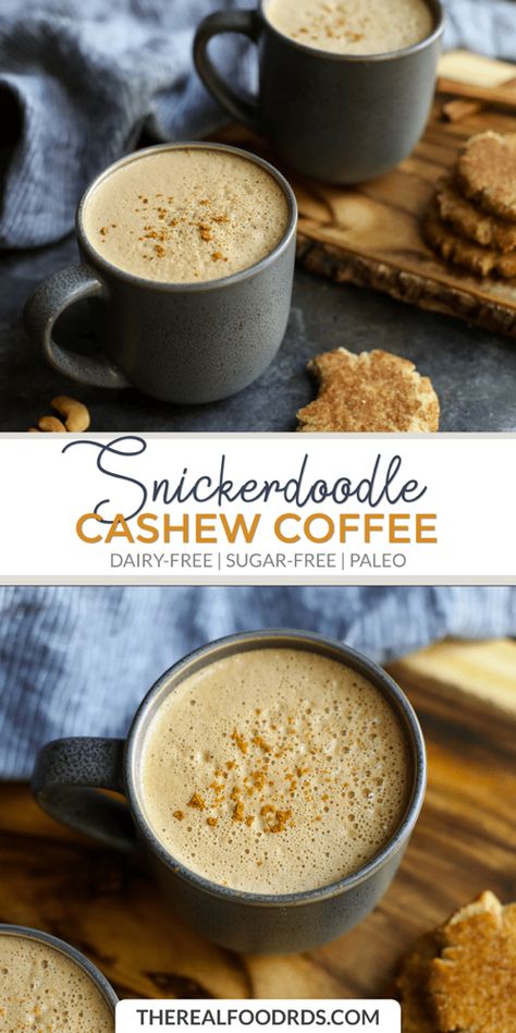 Paleo Coffee, Cashew Coffee, Dairy Free Coffee, Paleo Drinks, Mid Afternoon, Deli Sandwiches, Coffee Facts, Real Food Dietitians, Flavored Coffee