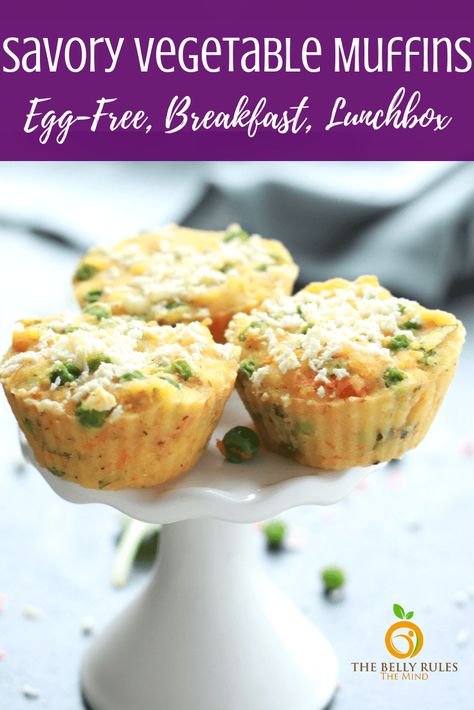 These Savory Vegetable Muffins are super easy to make. Packed with vegetables and semolina (sooji), these Savory Muffins are perfect for breakfast, kids lunchboxes or a party appetizer. Egg-free. Vegan option included. Meal prep idea. 10 Ingredients or less. Video Recipe. #muffins #muffinrecipe #savorymuffin #breakfast #breakfastmuffin #vegetablemuffin #backtoschoolrecipe #lunchboxidea #vegetarian #eggfree #eggless #kidfriendly Eggless Savoury Muffins, Kirby Snacks, Savoury Vegetable Muffins, Eggless Muffins, Vegetable Breakfast, Savory Breakfast Muffins, Vegetable Muffins, Eggless Breakfast, Breakfast Kids