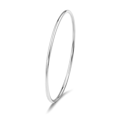 Merdia 925 Sterling Silver Polished Bangle Bracelet with Fresh Simple Style (6cm 5.5g) * For more information, visit image link. #Bracelets Silver Cartier Bracelet, Stackable Bangles, Bangles For Women, Silver Bracelets For Women, Silver Bangle Bracelet, Sterling Silver Bangle Bracelets, Sterling Silver Bangle, Stainless Steel Bangles, Stylish Bracelet