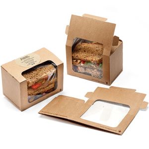 Eco Friendly Sandwich Packaging, Kraft Food Packaging, Eco Friendly Bakery Packaging, Sandwich Packaging Takeaway, Eco Friendly Packaging Food, Sandwich Packaging Ideas, Sandwich Box Packaging, Sandwiches Packaging, Eco Friendly Food Packaging