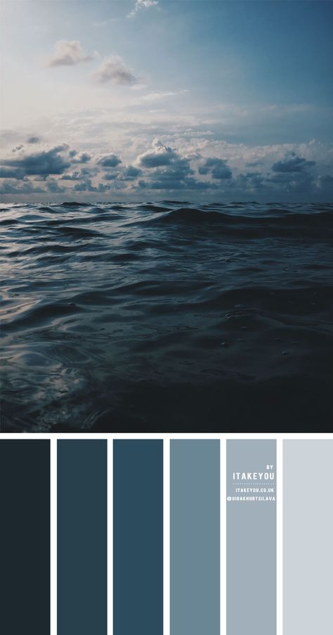 Deep ocean colour scheme – Colour Palette #42 Blue Color Pallet, Ocean Color Palette, Dark Color Palette, Wedding Readings, Yellow Colour Scheme, Color Schemes Colour Palettes, Summer Color Palette, Ocean Colors, Blue Colour Palette