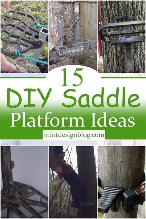 15 DIY Saddle Platform Ideas Hunting Tree Stand Ideas, Tree Saddle Hunting Diy, Diy Tree Stand Hunting, Tree Stand Hunting Ideas, Diy Saddle Stand, Saddle Stand Diy, Saddle Hunting, Tree Stand Hunting, Saddle Stand