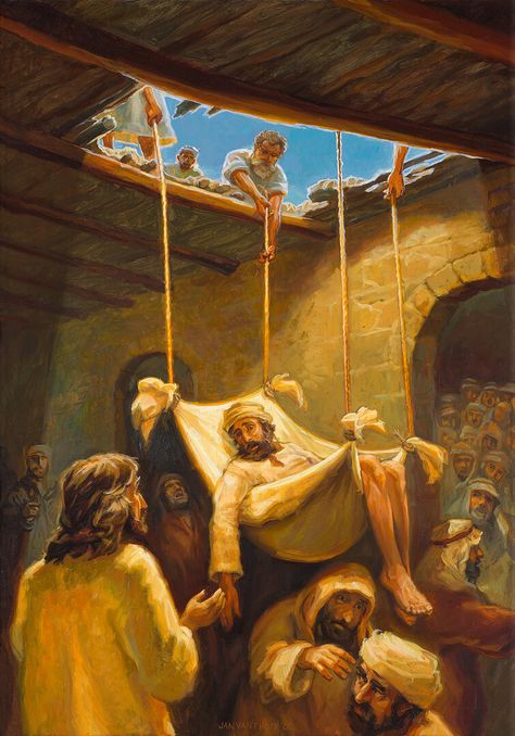 Biblical Artwork, Santi Cattolici, Jesus Artwork, Bible Images, Jesus Heals, Bible Illustrations, Jesus Christ Art, Christian Artwork, Bible Pictures