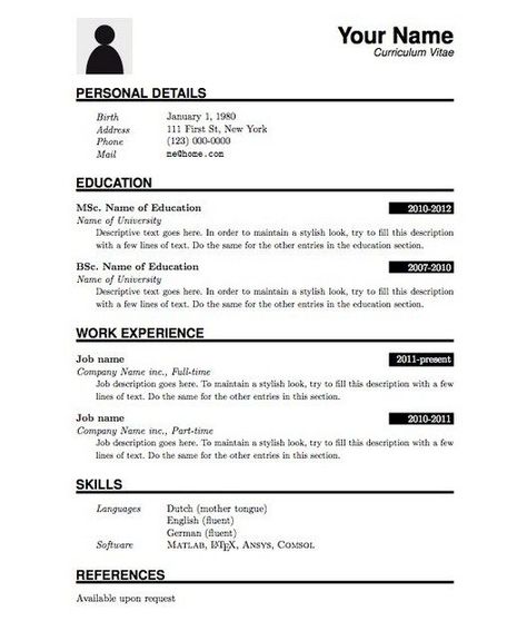 Resume Format Simple Resume Language, Basic Resume Format, Simple Resume Format, Job Resume Format, Resume Format Download, Cv Example, Sample Resume Format, Best Cv, Resume Pdf