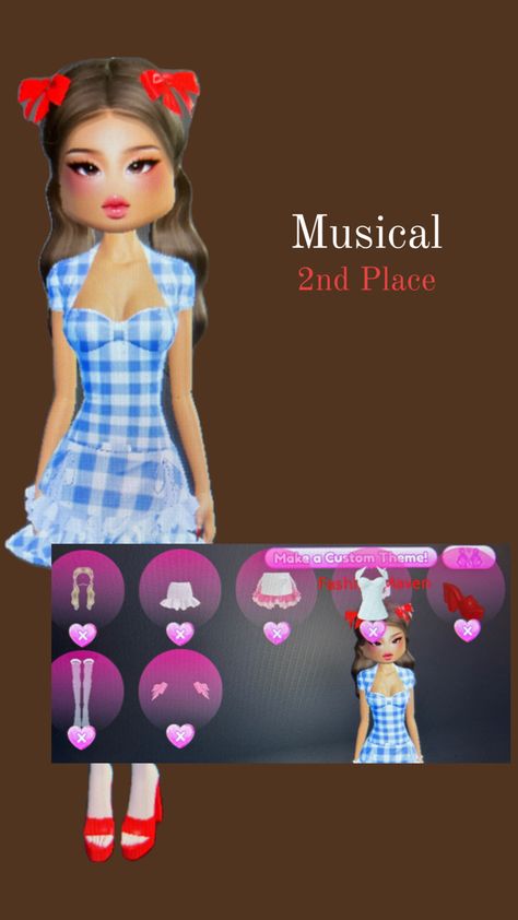 Musical Dress, Dress To Impress Outfits, Vip Dress, Custom Theme, Dress To Impress, Musical