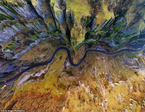 Cheddar Gorge in the Mendip Hills, pictured, is also an enjoyable road trip according to t... Mendip Hills, Long Winding Road, Ribblehead Viaduct, Cheddar Gorge, Cairngorms National Park, Perfect Road Trip, Brecon Beacons, Pamukkale, Yorkshire Dales