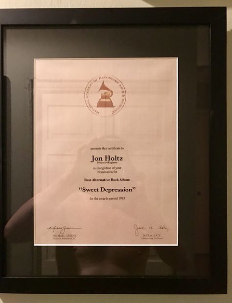 One of my Grammy Nomination Certificates Pearl Jam, Feelings, Pearl Jam Ten, Grammy Nominations, Compact Disc, Alternative Rock, Grammy Awards, Ted Baker Icon Bag