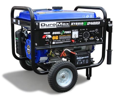 DuroMax XP4400EH 7 HP Dual Fuel Propane/Gas Powered Portable Electric Start Generator, 4400-Watt DuroMax http://smile.amazon.com/dp/B009RBKGZC/ref=cm_sw_r_pi_dp_yzP2tb1J9VGAEWKG Best Portable Generator, Gas Powered Generator, Camping Generator, Generators For Sale, Kayak Storage, Dual Fuel Generator, Generator House, Portable Generator, Gas Generator