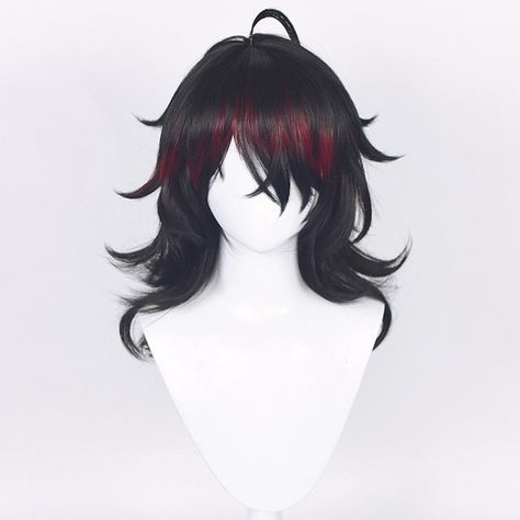 Vtuber Vox Akuma Cosplay Wig Heat Resistant Synthetic Hair Carnival Halloween Party Props Material：High Temperature Fiber Package included:Wig   Shipping:        Processing time: 7-15 days.      Standard Shipping: 10-15 days.     Fast Shipping: 3-5 days.     Attention: For Quick Use, Make sure you will choose fast shipping! Male Hair Wig, Cosplay Wigs Male, Vtuber Hairstyles, Vtuber Hair Ideas, Vox Akuma Cosplay, Cool Wigs, Demon Hair, Carnival Halloween Party, Gothic Hair