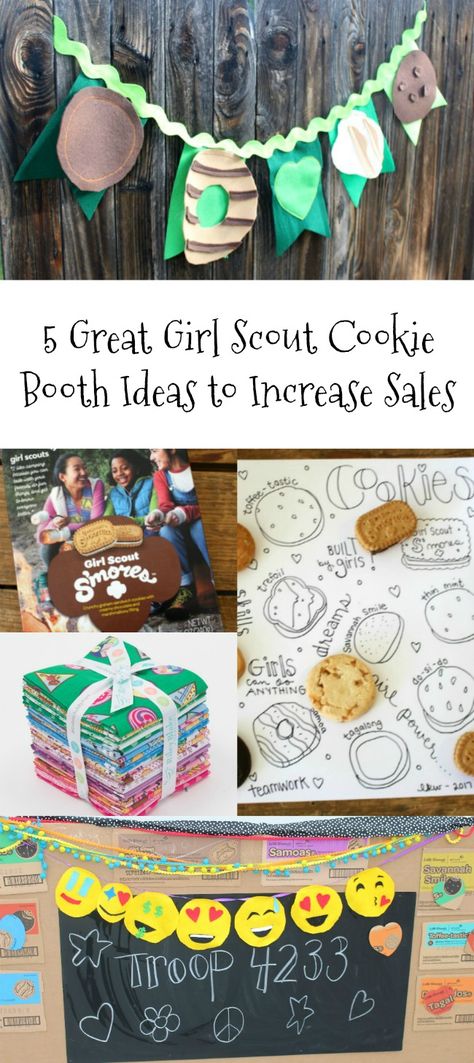 Girl Scout Cookie Sales FREE Printable Tools - Laura Kelly's Inklings Girl Scout Cookie Selling Ideas, Girl Scout Cookie Booth Ideas Signs, Girl Scout Cookie Signs Ideas, Daisy Cookie Booth Ideas, Girl Scout Holiday Party Ideas, Cookie Selling Ideas, Girl Scout Cookie Games, Girl Scout Booth Ideas, Girl Scout Cookie Signs