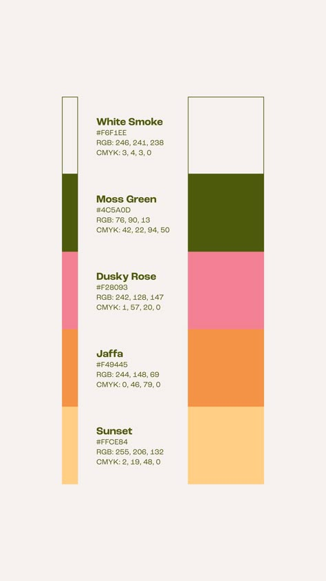 Beautiful Colour Palettes, Trending Color Palettes 2023 Graphic Design, Color Ways Inspiration, Nature Colour Pallet, Salon Design 2023, Salon Colour Scheme, Beauty Colour Palette, Color Palettes Graphic Design, Colorful Brand Identity Design