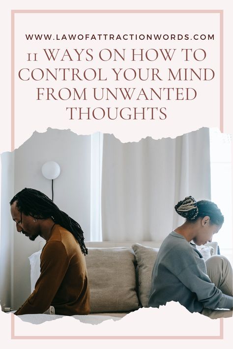 If you are looking for how to control your mind from unwanted thoughts or how can I control my mind from unwanted thoughts? You have come to the right place. Here are the ways on how to stop thinking unwanted thoughts that will be helpful for you. Here you will discover how to control your mind from unwanted thoughts and how to stop thinking unwanted thoughts by using affirmation words. Controlling Your Mind, How To Control Your Mind Thoughts, How To Control Your Mind, How To Stop Thinking, Affirmation Words, Control Your Mind, Maladaptive Daydreaming, Mind Thoughts, Racing Thoughts