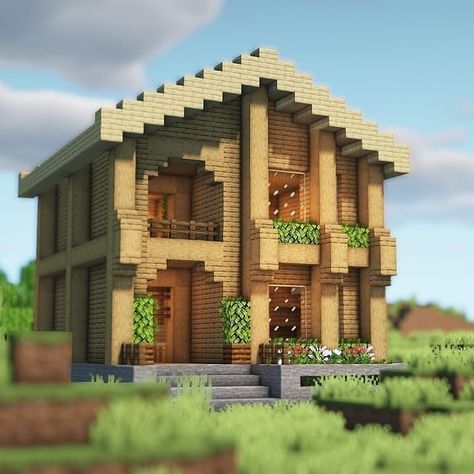 46 Likes, 1 Comments - Minecraft Builds & Redstone (@themcguide_) on Instagram: “Beautiful birch house🏡😊 | | Follow our page for more similar posts👇 👉@themcguide_ 👈 👉@themcguide_ 👈…” Grey Minimalist Wallpaper, Minecraft Interior Ideas, Houses In Minecraft, Minecraft Starter House, Minecraft House Ideas, Slytherin Wallpaper, Rilakkuma Wallpaper, Minecraft Interior, Pink And Purple Wallpaper