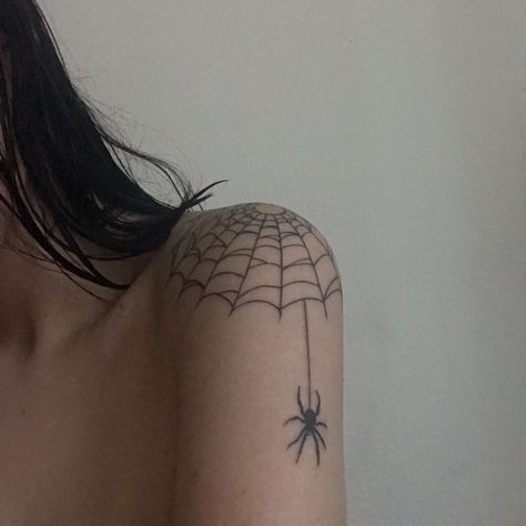 Acab Tattoo, Paznokcie Hello Kitty, Spider Web Tattoo, Grunge Tattoo, Web Tattoo, Spider Tattoo, Dainty Tattoos, Aesthetic Tattoo, Dope Tattoos