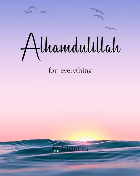 alhamdulillah for everything Thank You Messages Gratitude, Islamic Whatsapp Dp, Thank You Allah, Coran Quotes, Allah Loves You, Lovely Good Morning Images, Beautiful Profile, Good Night Love Messages, Alhumdulillah Quotes