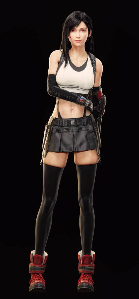 Cloud And Tifa, Final Fantasy Collection, Sportswear Design, Fairy Tail Girls, Final Fantasy Vii Remake, Tifa Lockhart, Full Frontal, Sportswear Fashion, Cosplay Characters