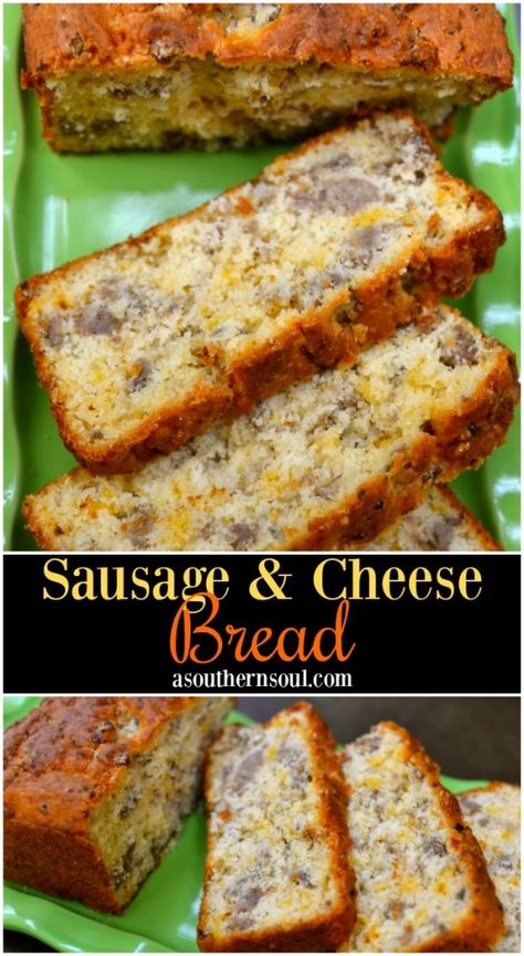 Sausage Cheese Bread, Make Sausage, Bread For Breakfast, Resepi Roti, A Southern Soul, Sausage Bread, Bisquick Recipes, Breakfast And Brunch, Afternoon Snack