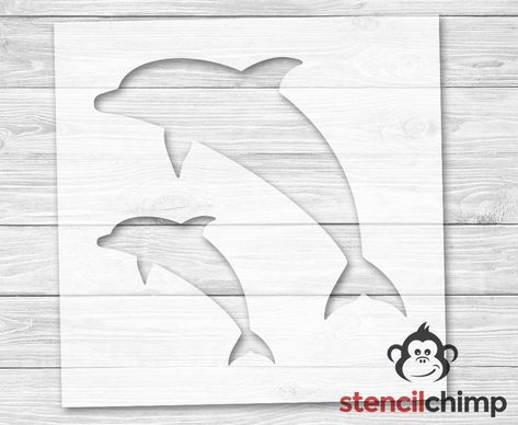 Summer Stencils, Ocean Stencil, Beach Stencils, Animal Stencil Art, Stencils Printables Templates, Stencil Patterns Templates, Stencils For Kids, Summer Art Projects, Custom Beach Bags