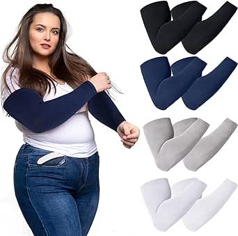 Neer Plus Size Arm Sleeves Tattoo Cover up UV Sun Protection Compression Arm Cover Ice Silk Cooling Running Sleeves Size L-XL (8 Pairs) Protection Tattoo, Compression Arm Sleeves, Tattoo Cover Up, Arm Sleeve Tattoos, Tattoo Cover, Tattoo Cover-up, Compression Sleeves, Arm Sleeves, Mens Sleeve