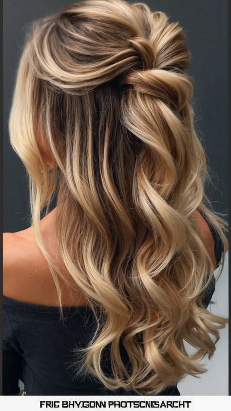 Looking for fabulous hoco hairstyles Whether you have straight hair simple styles half updos short hair or shoulder-length locks we've got you covered From elegant half-up half-down looks to trendy long hair ideas to chic shoulder-length styles our blog post has everything you need for your homecoming celebration Perfect for all hair types including natural curls and easy short hairstyles Check it out now Formal Hairstyles For Medium Hair Half Up Half Down, Half Up Shoulder Length Hair Wedding, Hair Ideas Hoco, Hairdos For One Shoulder Dress, Half Up Half Down Medium Length, Half Up Updo Medium Length, Formal Hair For Medium Length, Hairstyles For Medium Length Hair Dressy, Half Up Wedding Guest Hair