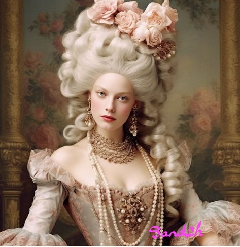 Rococo Hairstyles, Marie Antoinette Hair, Marie Antoinette Wig, Queen Of France, Bedroom Victorian, Enchanted Doll, Beautiful Wallpapers For Iphone, Great Hairstyles, Best Outfits