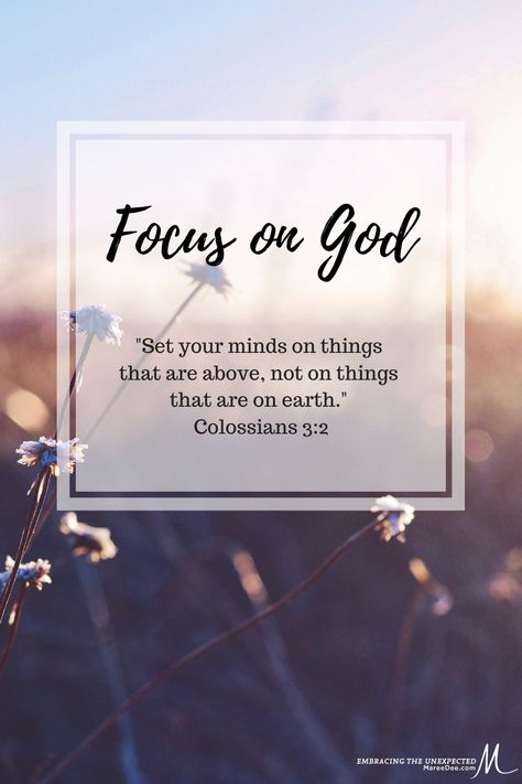 I believe we all can thrive in the midst of the unexpected. However, to do so, it will be dependent on where we put our focus. Where is your focus?#uncertainty #mareedee #embracingtheunexpected #God #thrive #focusGod Focus On God, Sweet Thoughts, Goal Setting Planner, Christian Growth, Embrace Life, Seeking God, God The Father, God's Plan, Bible Studies