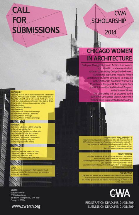 Women In Architecture, Chicago Women, Student Scholarships, Volunteer Organization, Math Stem, Not For Profit, Chicago Architecture, Architecture Awards, Scholarships For College