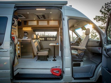 Vw Transporter Camper, Luxury Campers, Diy Van Conversions, Best Campervan, Sprinter Van Conversion, Van Conversion Interior, Sprinter Camper, Build A Camper Van, Van Life Diy