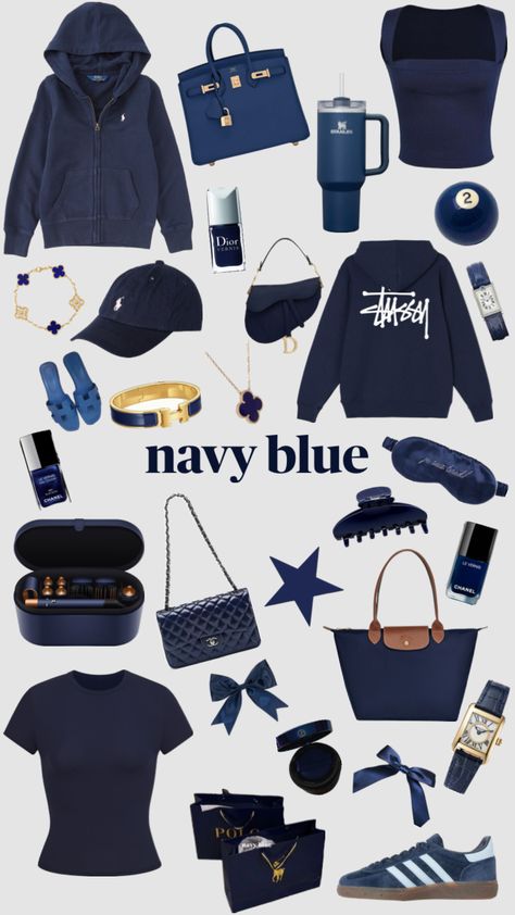 Navy Blue, Collage, Navy, Blue, Color