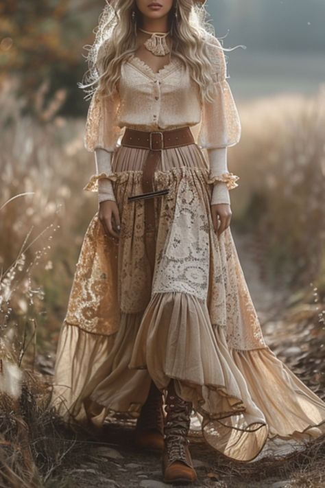 Spring Costume, Western Chic Fashion, Boho Fashion Winter, Victorian Boho, Boho Witch, Boho Elements, Linen Dress Women, Winter Boho, Cotton Linen Dresses