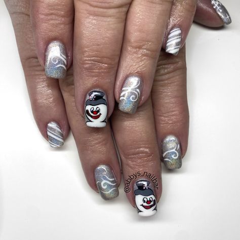 #frostythesnowman #winter #winternails #christmas #christmasnails #frostythesnowmannails #gelnails #gelmanicure Frosty The Snowman Nails, Snowman Nails, Snail Art, Madam Glam, Frosty The Snowman, Frosty The Snowmen, The Snowman, Gel Manicure, Winter Nails